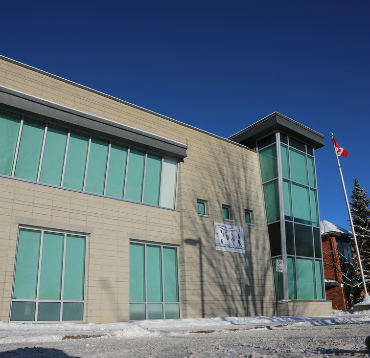 Picture of Avalon Public School in the winter